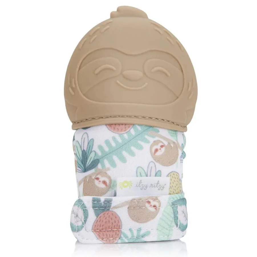 Itzy Ritzy Silicone Teething Mitt | Sloth