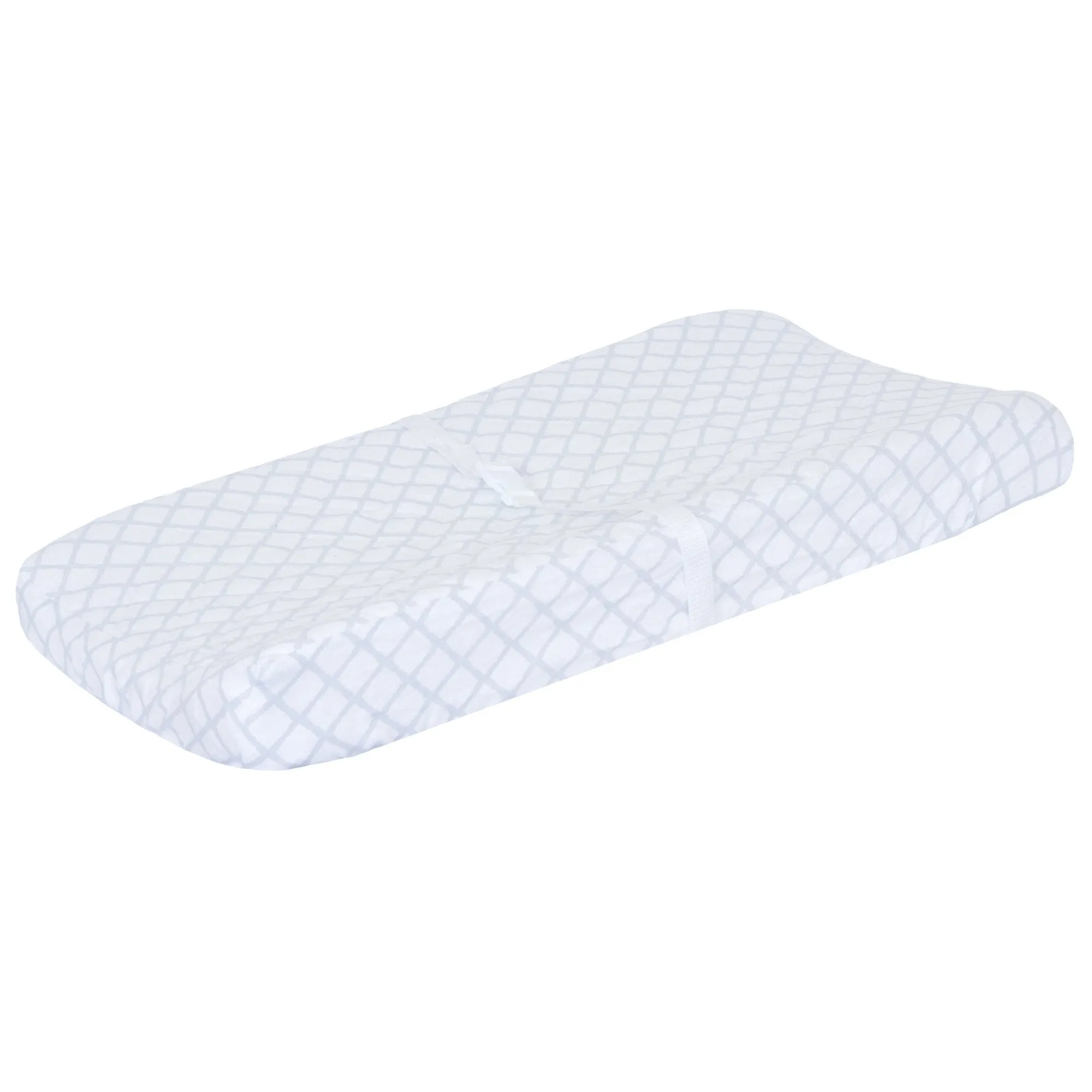 Just Born Grey Diamond Trellis Pad Cover