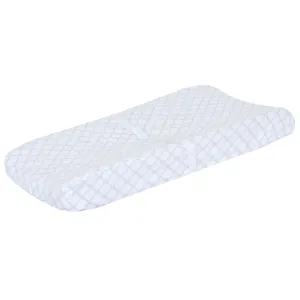 Just Born Grey Diamond Trellis Pad Cover