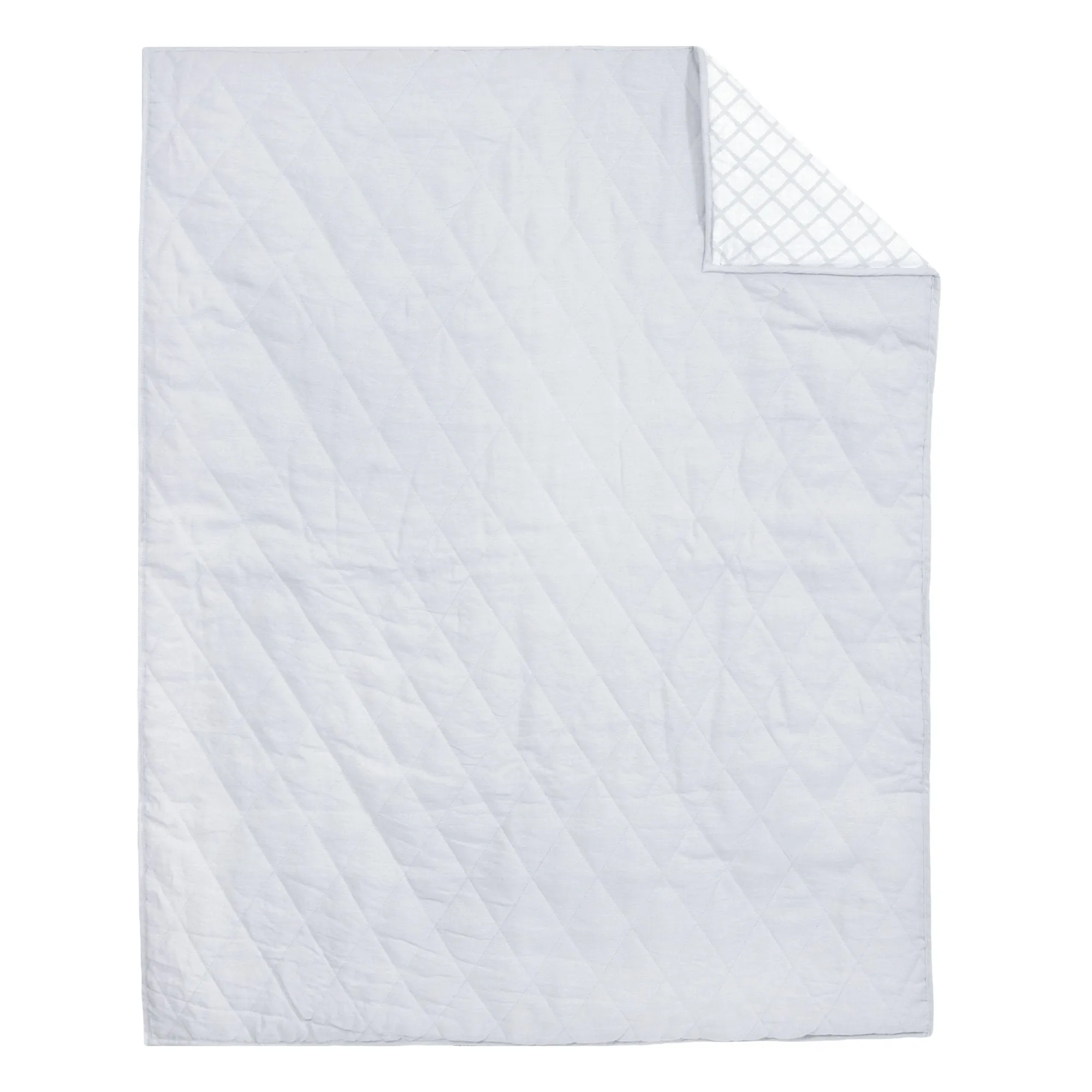 Just Born Grey Keepsake Linen Quilt