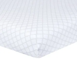 Just Born Keepsake Grey Diamond Crib Sheet
