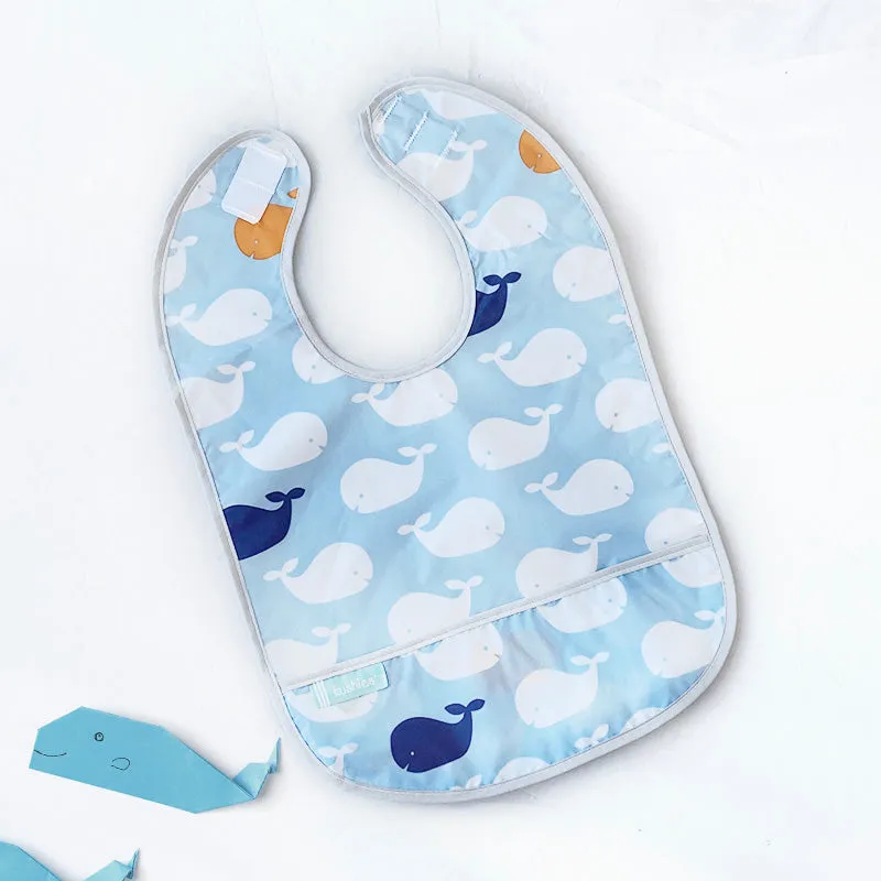 Kushies Cleanbib | Blue Whales
