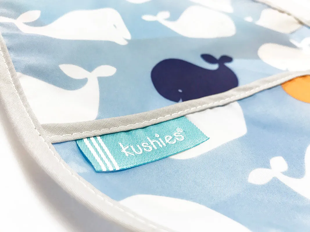 Kushies Cleanbib | Blue Whales