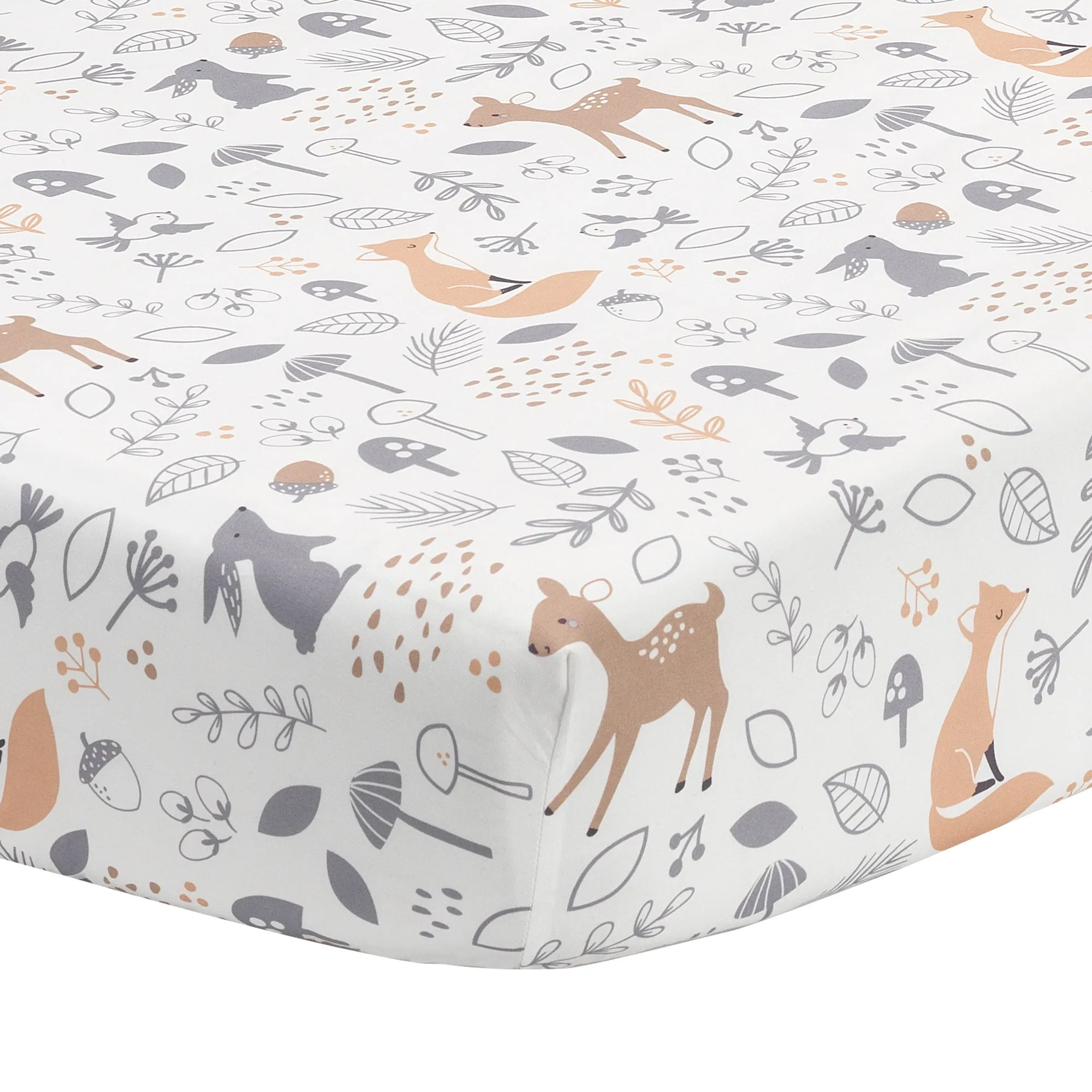 Lambs & Ivy Deer Park Fitted Crib Sheet