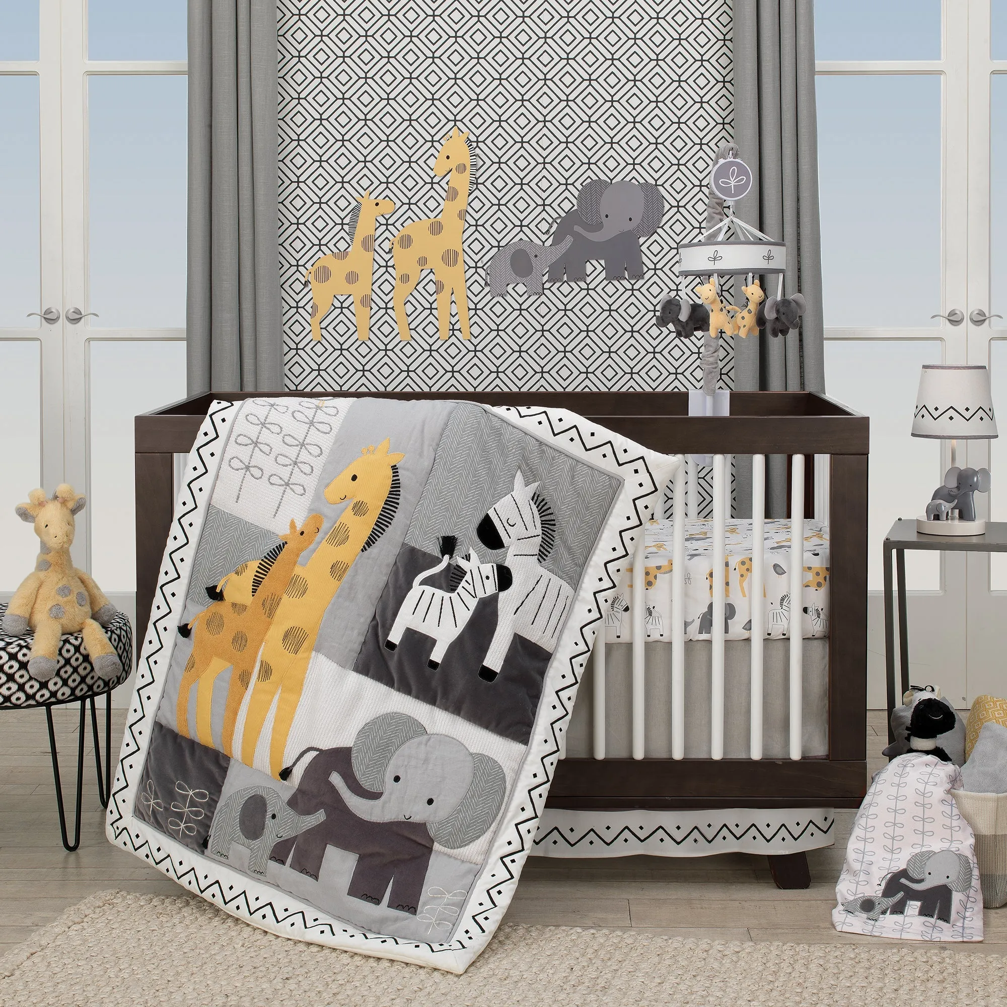Lambs & Ivy Me & Mama Nursery Lamp with Shade & Bulb