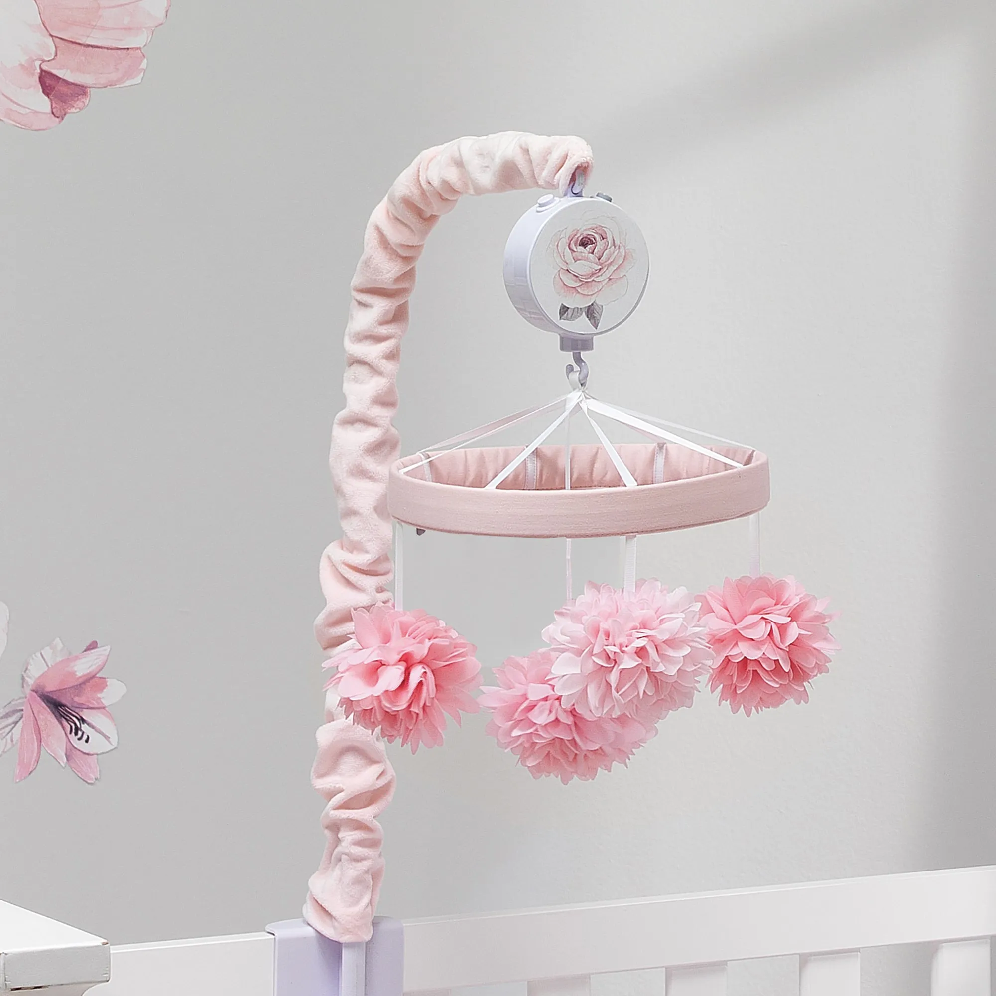Lambs & Ivy Signature Botanical Baby Musical Baby Crib Mobile