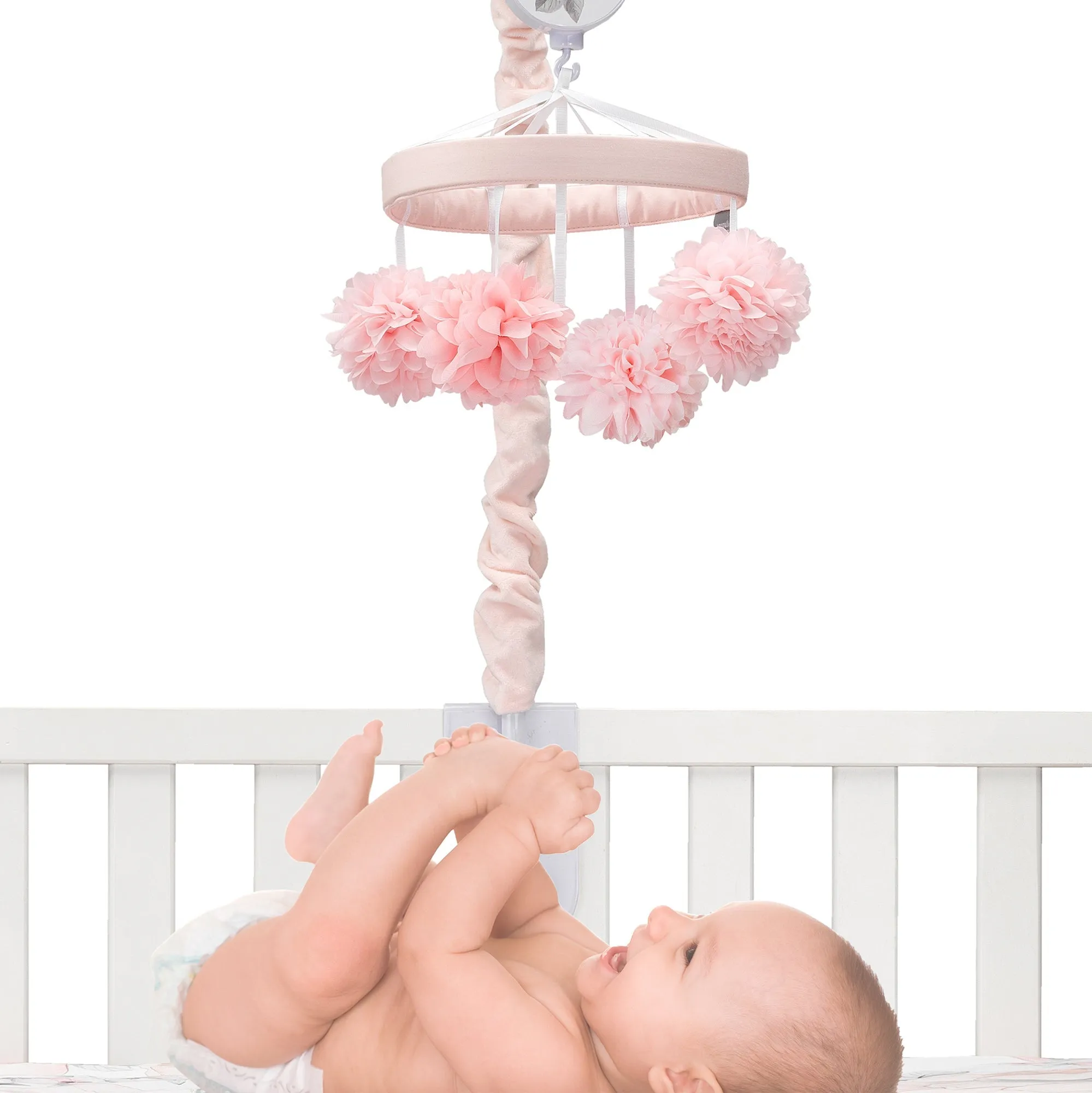Lambs & Ivy Signature Botanical Baby Musical Baby Crib Mobile