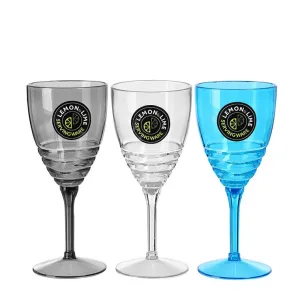 L&L Acrylic Goblet, 400ml, Asstd