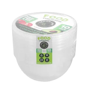 L&L Food Container Rnd 1050ml, 10pk
