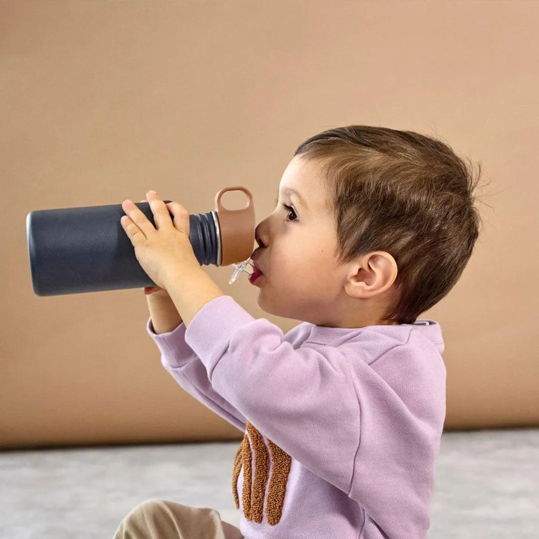 Lassig Bottle Stainless Steel - Little Gang - Smile Navy