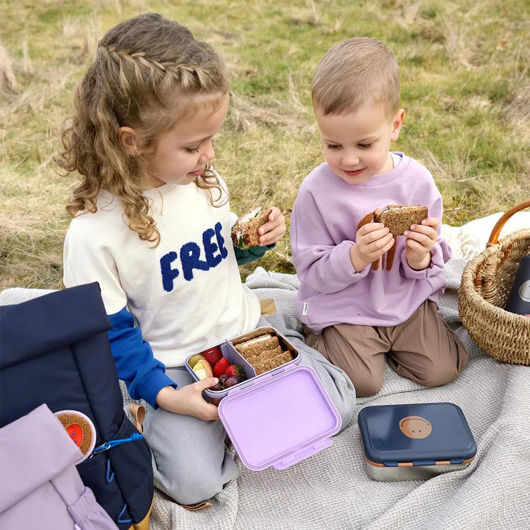 Lassig Lunchbox Stainless Steel - Little Gang - Heart Lilac