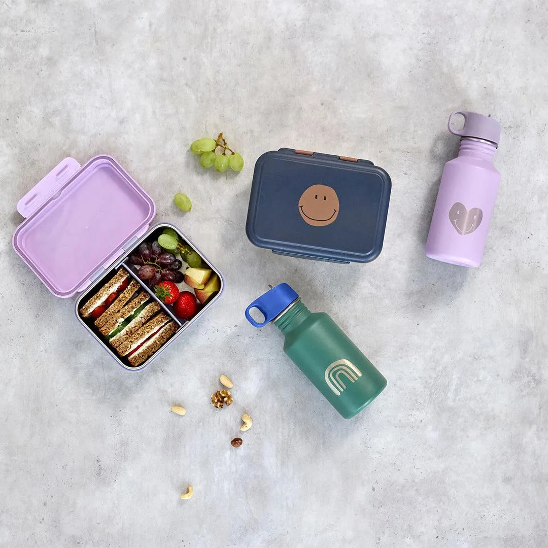 Lassig Lunchbox Stainless Steel - Little Gang - Heart Lilac