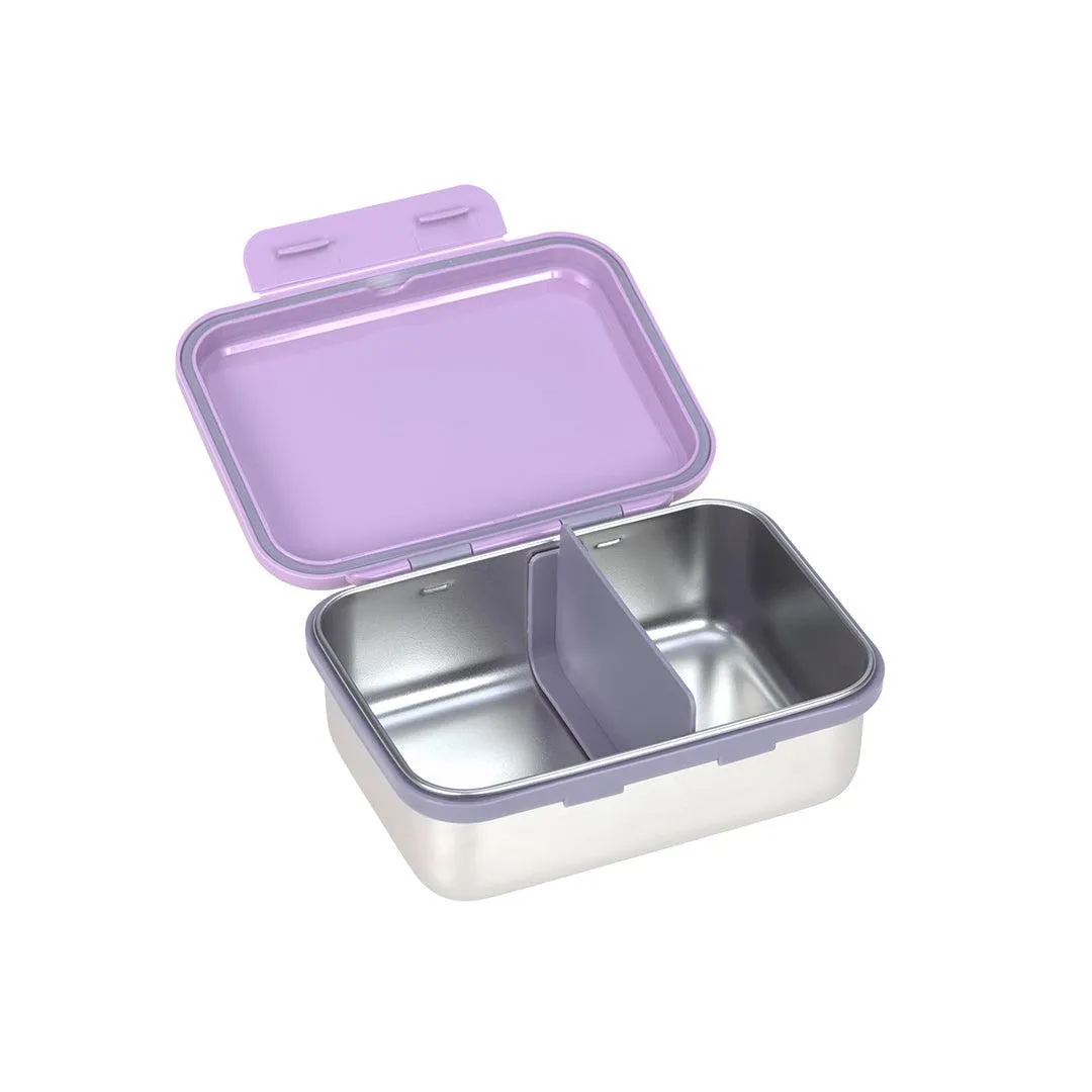 Lassig Lunchbox Stainless Steel - Little Gang - Heart Lilac