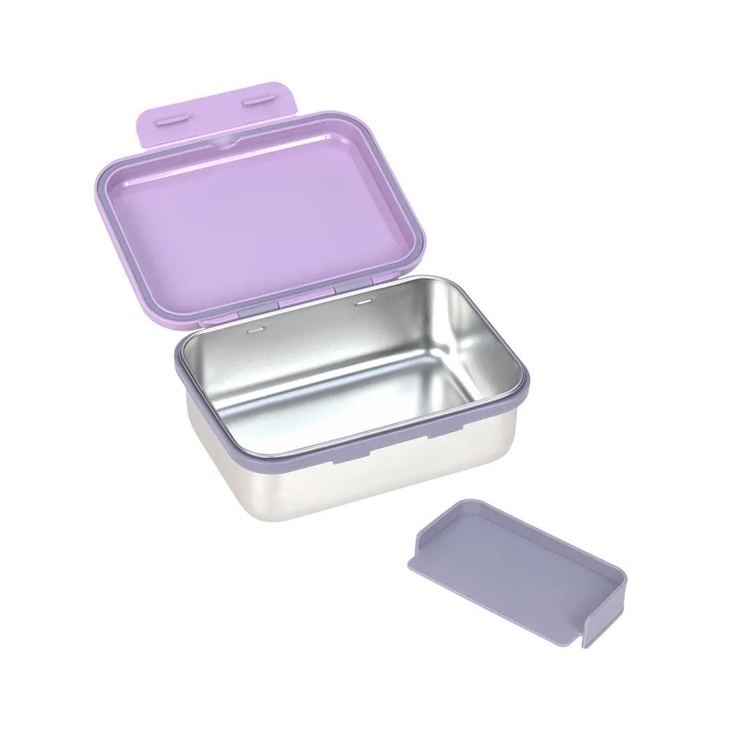 Lassig Lunchbox Stainless Steel - Little Gang - Heart Lilac