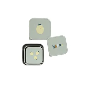 Lassig Snackbox Stainless Steel - Happy Fruits - Lemon