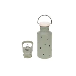 Lassig Stainless Steel Bottle - Happy Prints - Light Olive