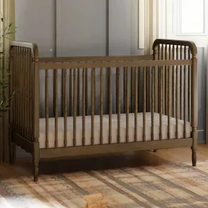 Liberty 3n1 Spindle  Crib w/ Toddler Rail - Natural Walnut
