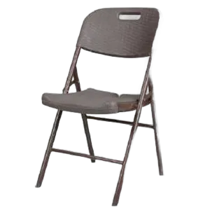 Lifestyle Folding Chair Rattan Design Brown