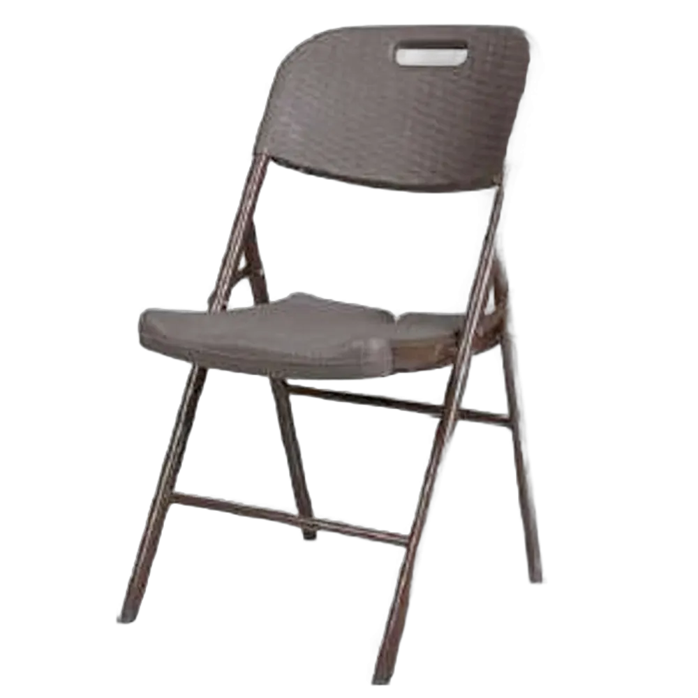 Lifestyle Folding Chair Rattan Design Brown