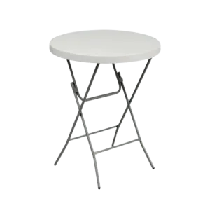 Lifestyle Folding Cocktail Table 810mm Round White
