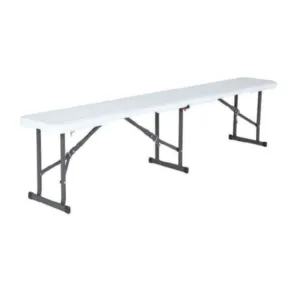 Lifestyle Folding Half Bench 6ft White