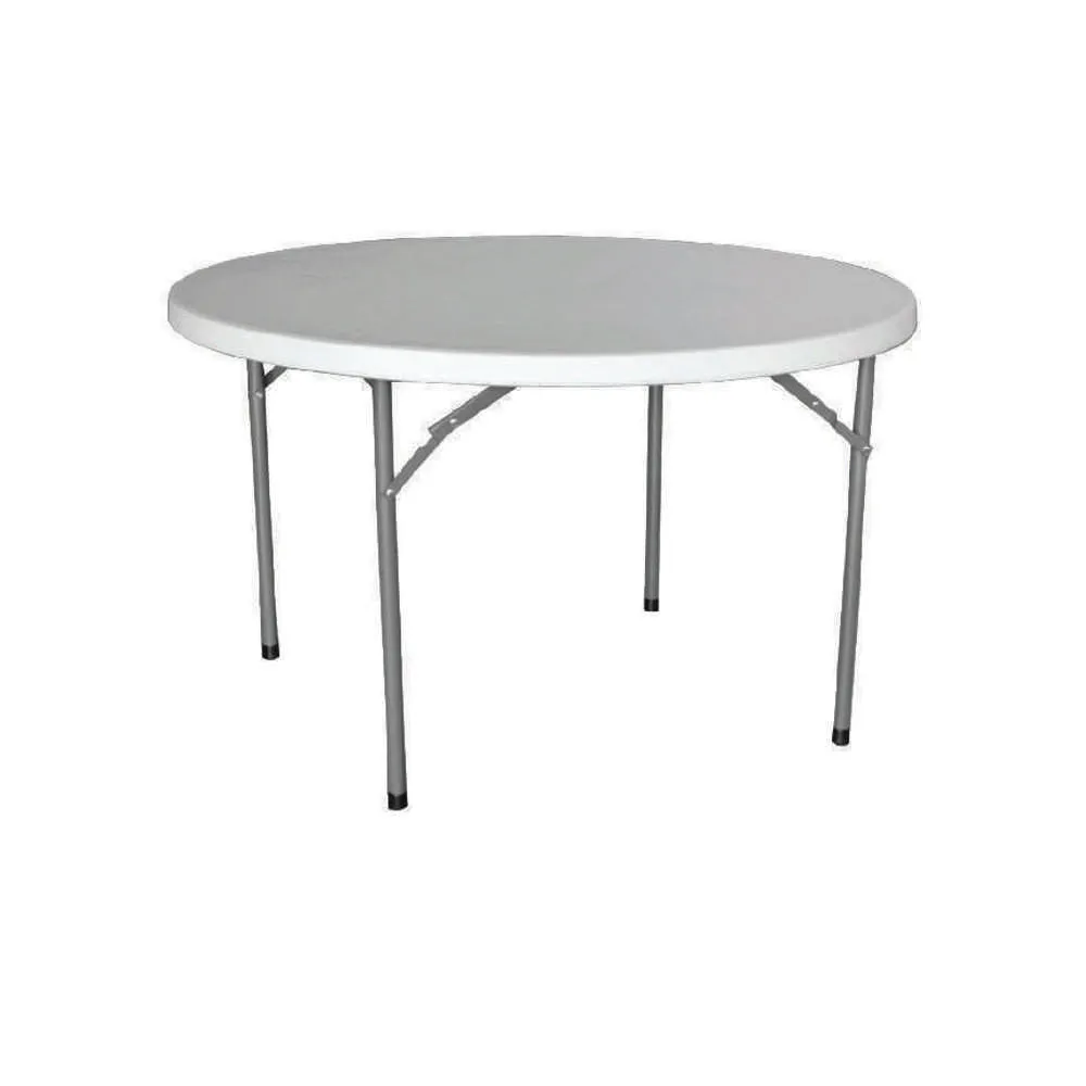 Lifestyle Folding Table Round 4ft White
