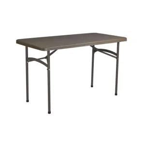 Lifestyle Folding Table Square 4ft Brown