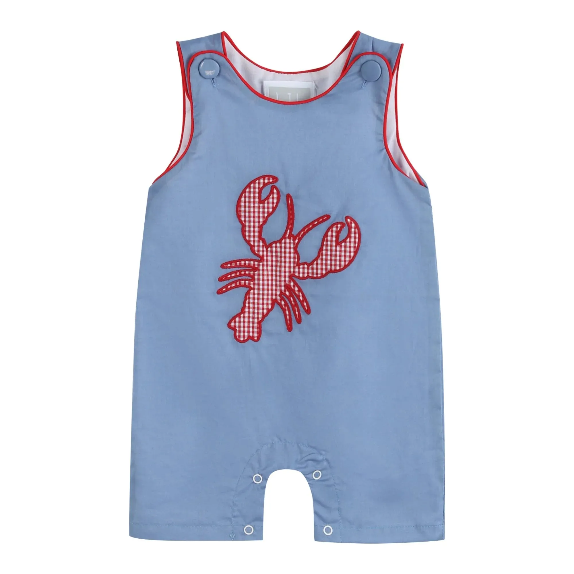 Lil Cactus Denim Look Crawfish Romper