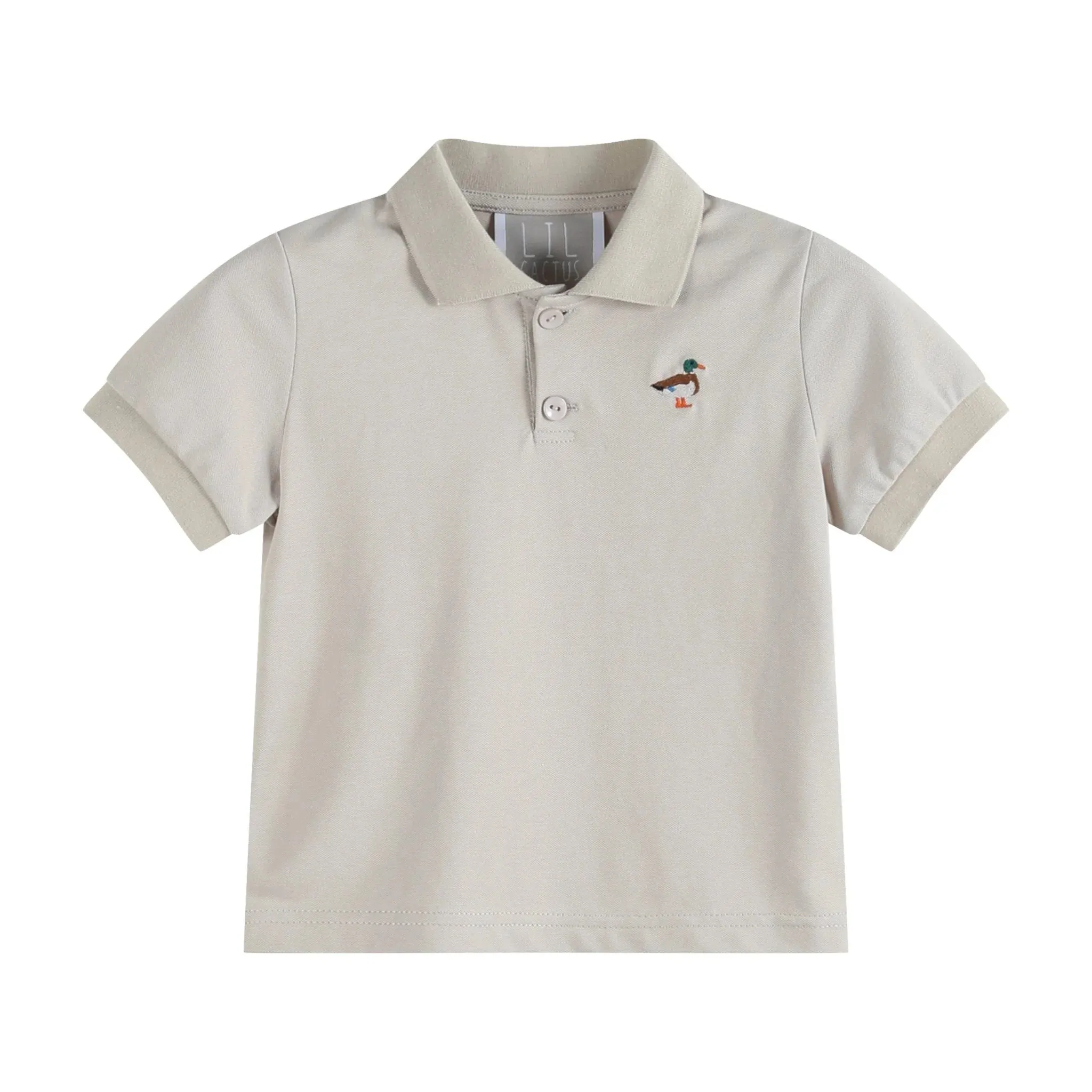Lil Cactus Light Brown Mallard Golf Shirt