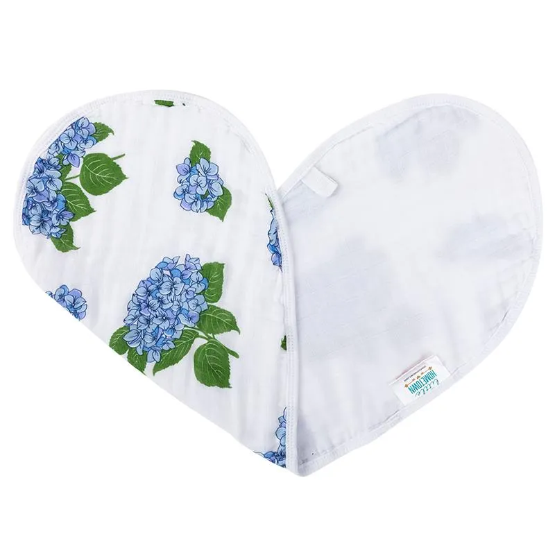 Little Hometown Hydrangeas Burp Cloth   Bib