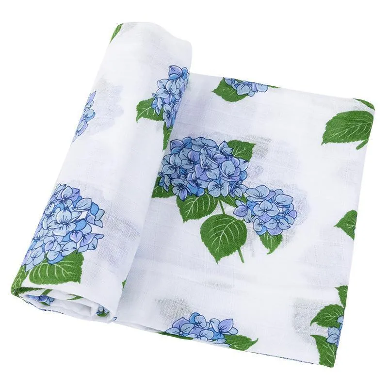 Little Hometown Hydrangeas Swaddle Blanket