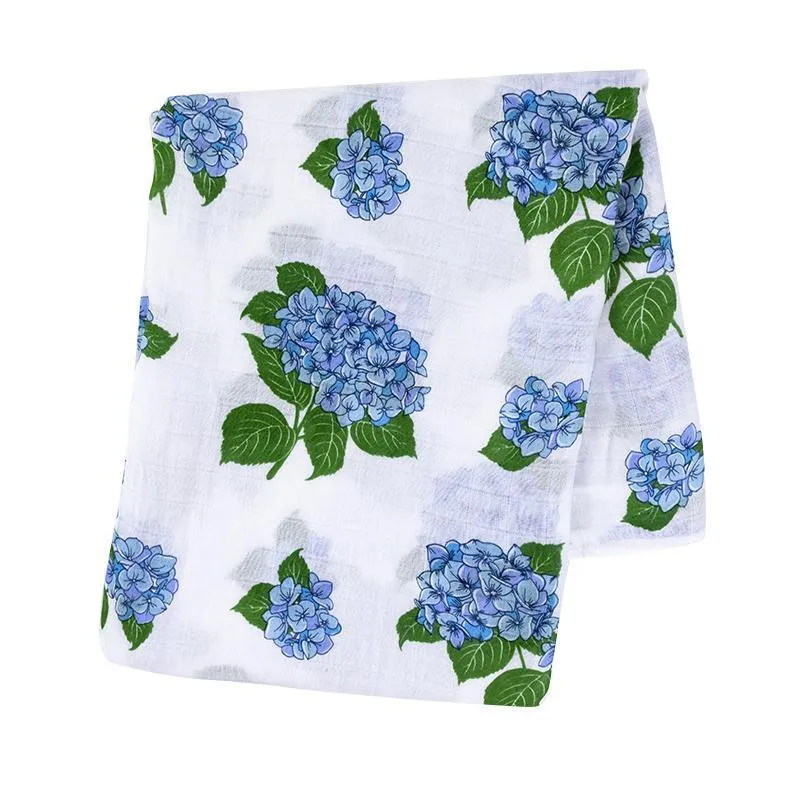 Little Hometown Hydrangeas Swaddle Blanket
