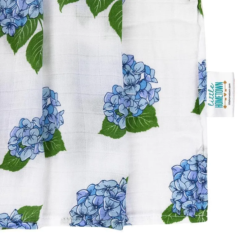 Little Hometown Hydrangeas Swaddle Blanket