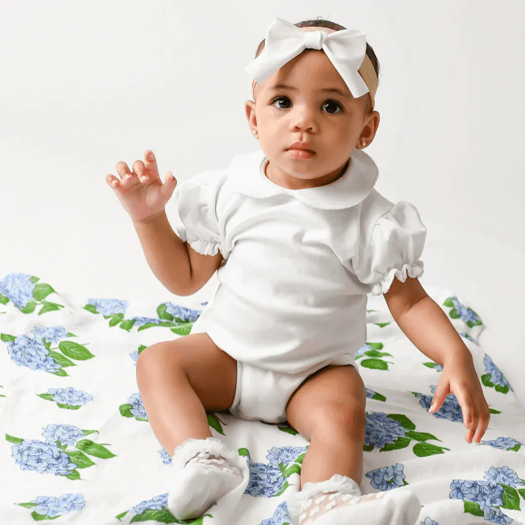 Little Hometown Hydrangeas Swaddle Blanket