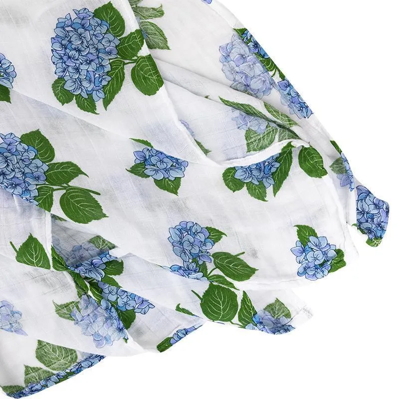 Little Hometown Hydrangeas Swaddle Blanket