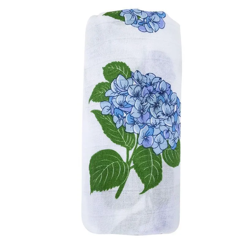 Little Hometown Hydrangeas Swaddle Blanket