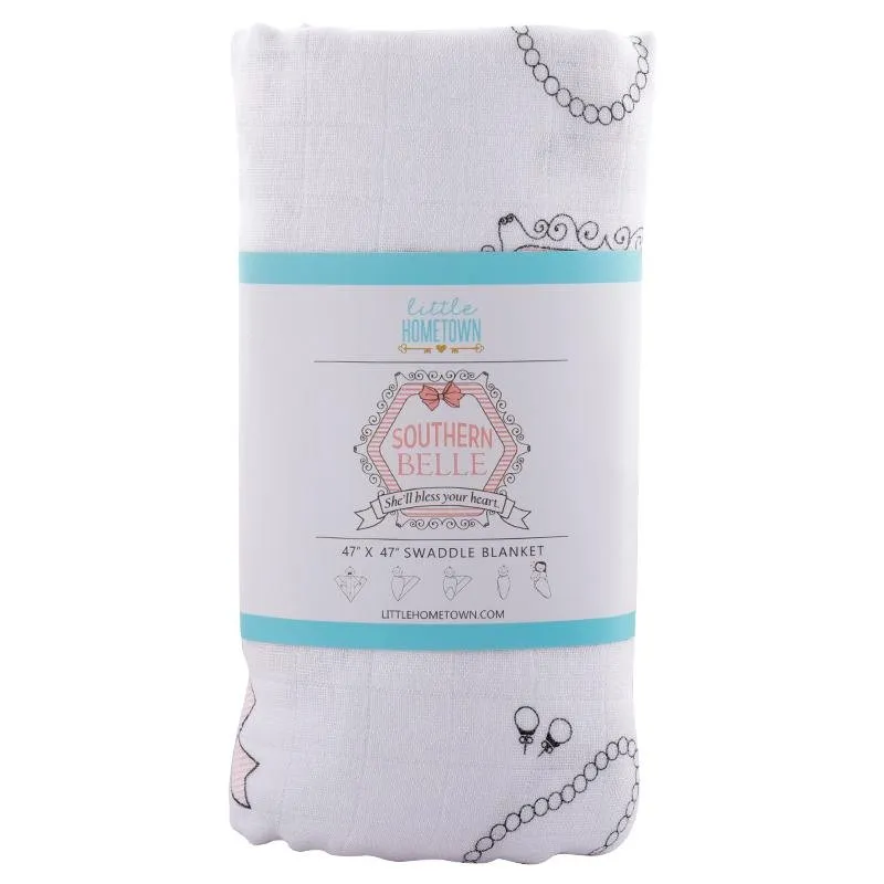 Little Hometown Southern Belle Swaddle Blanket