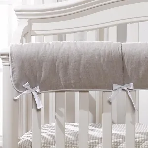Liz & Roo Flax Linen Crib Rail Cover