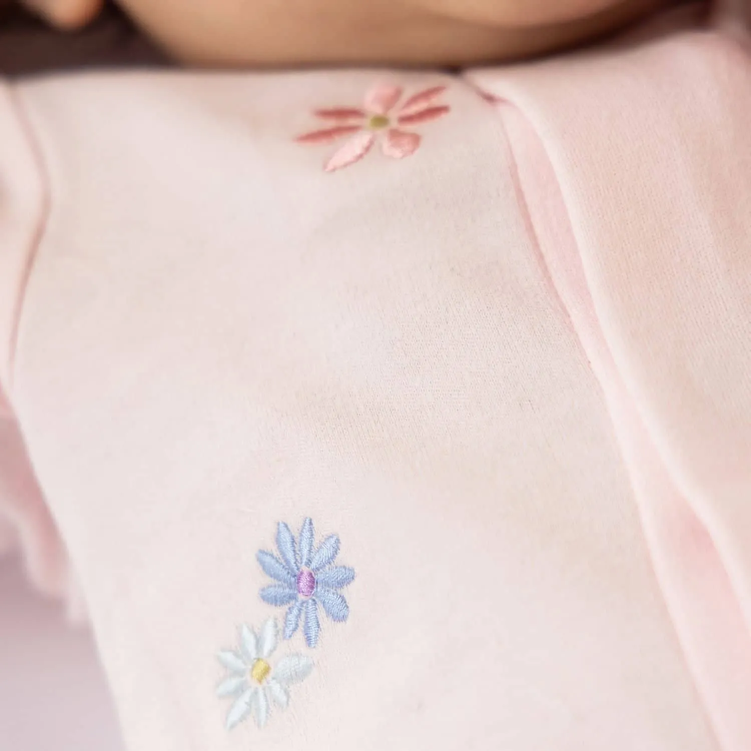 Magnetic Me Forget Me Not Embroidered Footie w/ Hat