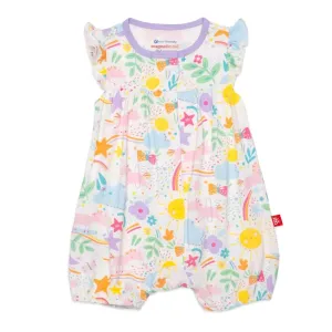 Magnetic Me Sunny Day Vibes Ruffle Sleeve Romper