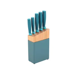 Magnifica Knife Set With Stand, 6pce