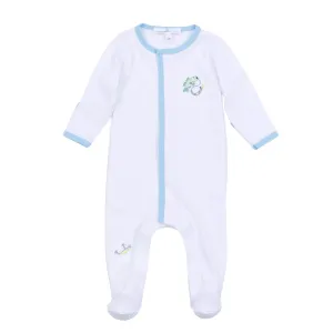 Magnolia Baby Hook, Line and Sinker Embroidered Zip Footie