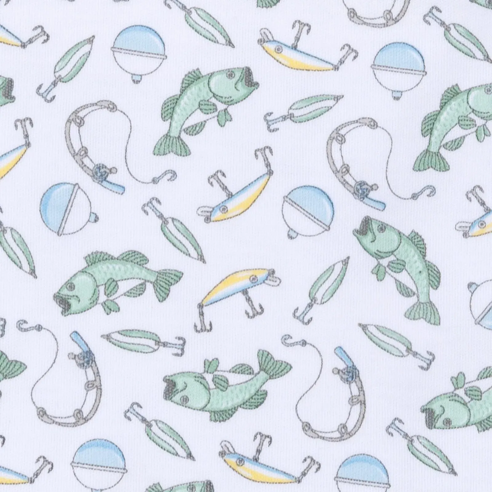 Magnolia Baby Hook, Line and Sinker Printed Zipper Footie