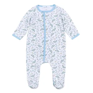 Magnolia Baby Hook, Line and Sinker Printed Zipper Footie