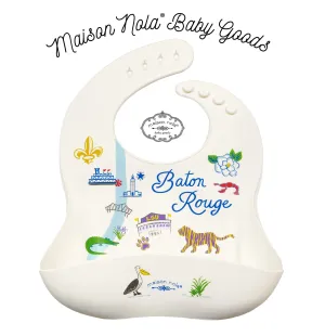 Maison Nola Baton Rouge Map Silicone Bib
