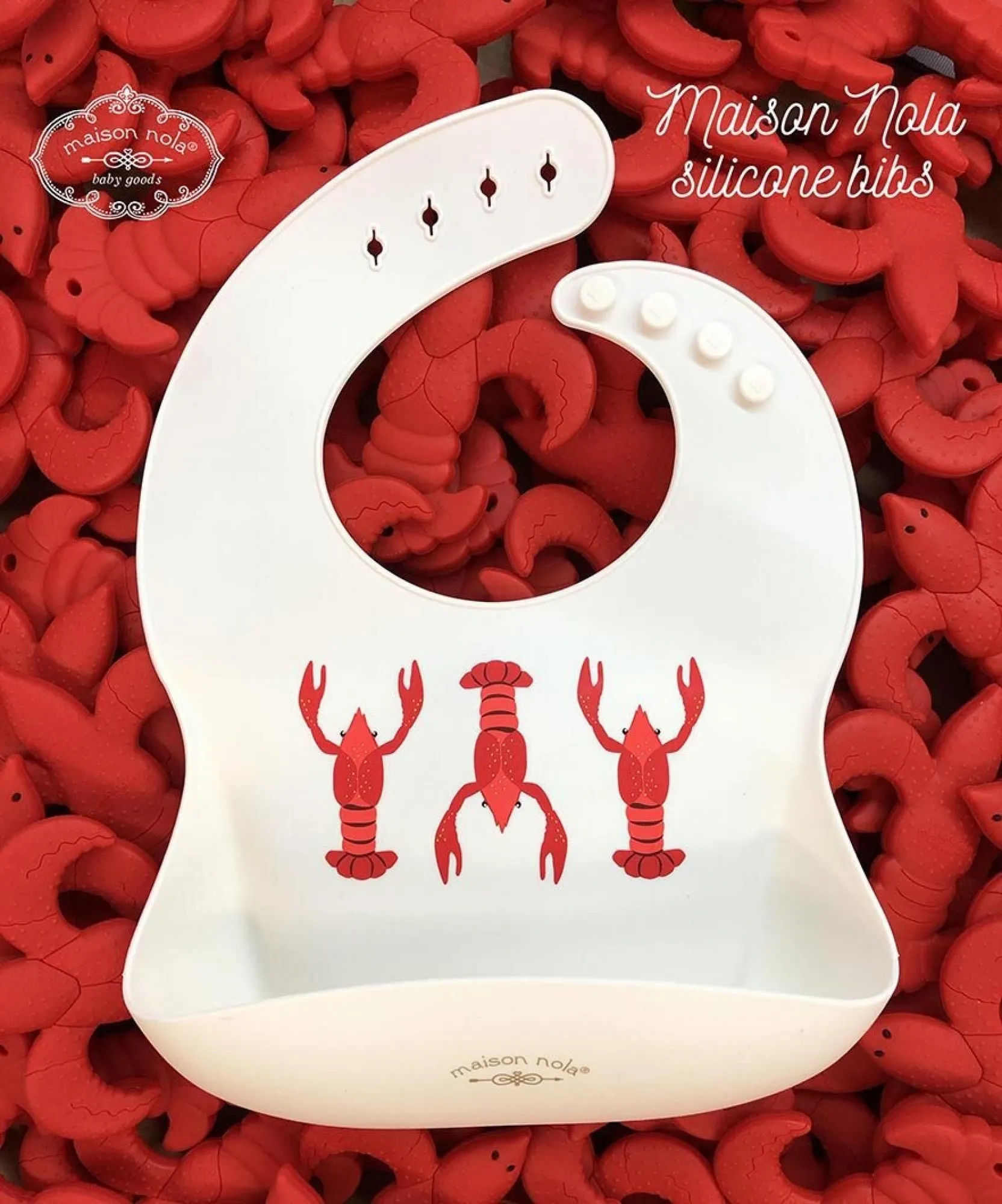 Maison Nola Silicone Crawfish Bib