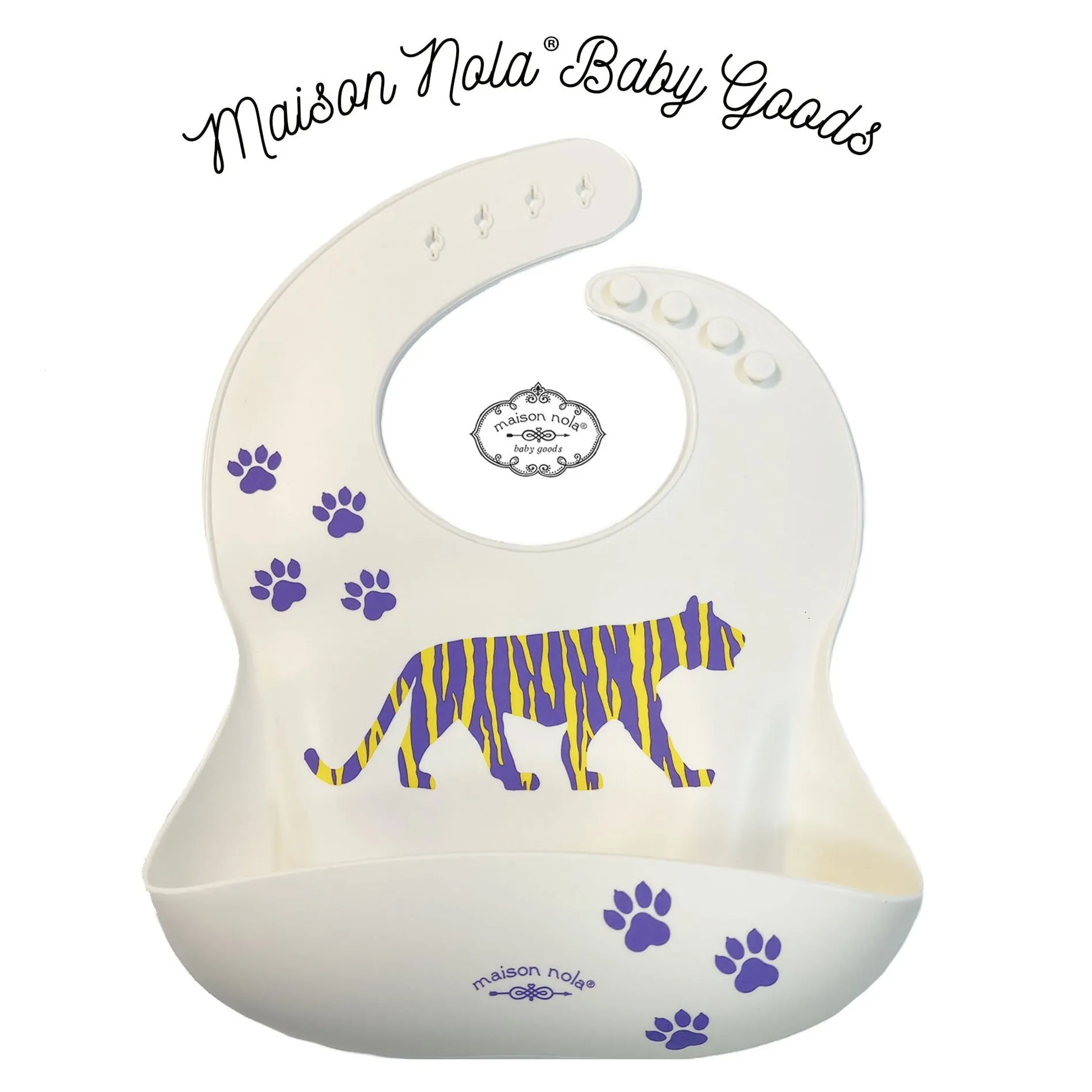 Maison Nola Silicone Tiger Bib