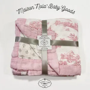 Maison Nola Storyland Cloud Blanket | Toile Pink