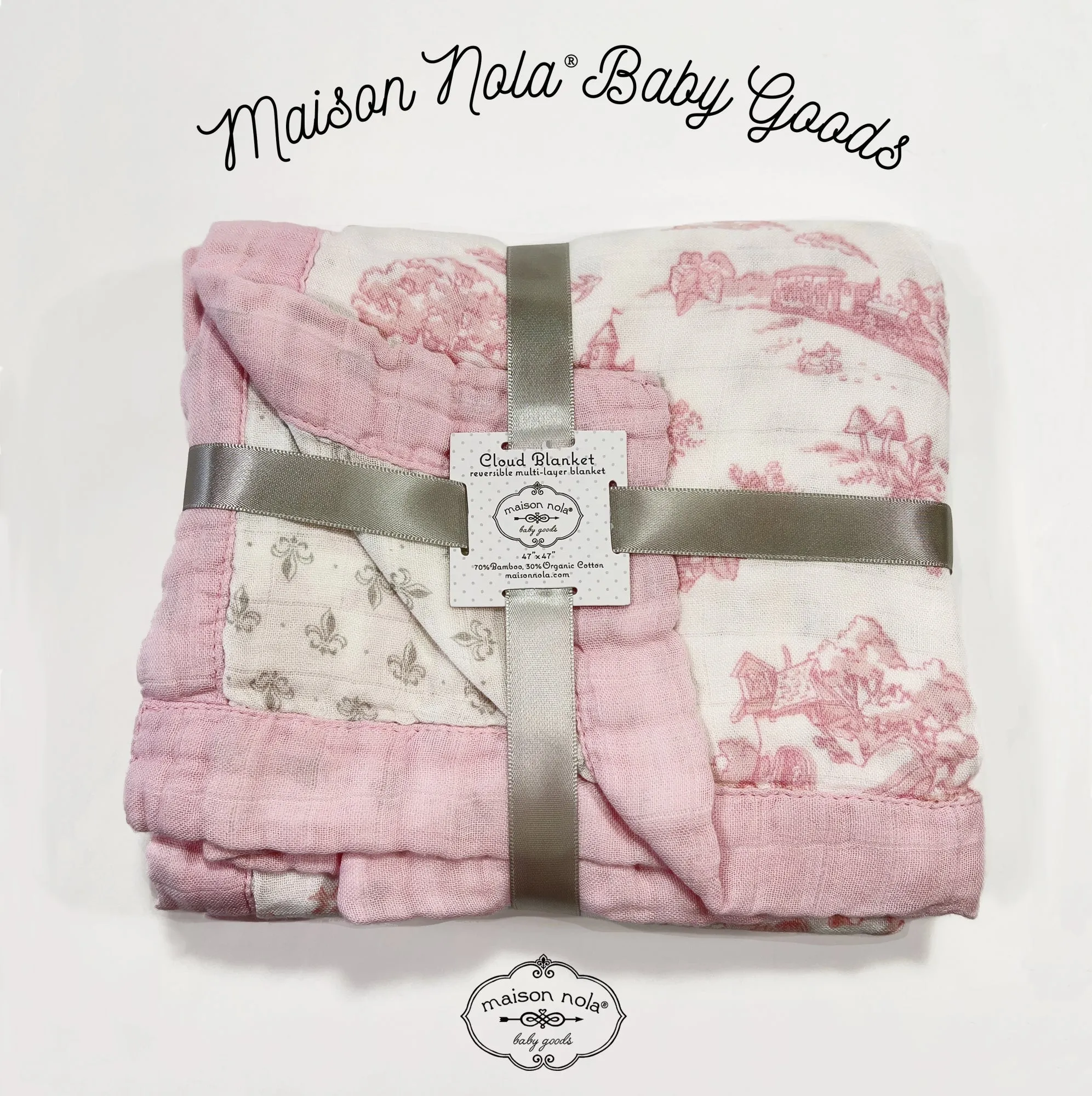 Maison Nola Storyland Cloud Blanket | Toile Pink