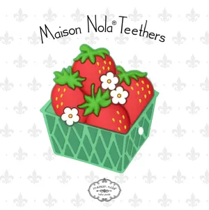Maison Nola Strawberry Teether